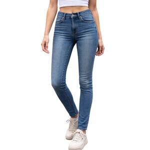 Rag & Bone Knit Front Skinny Jegging Jeans Size 26 Stretch Denim Designer Luxury